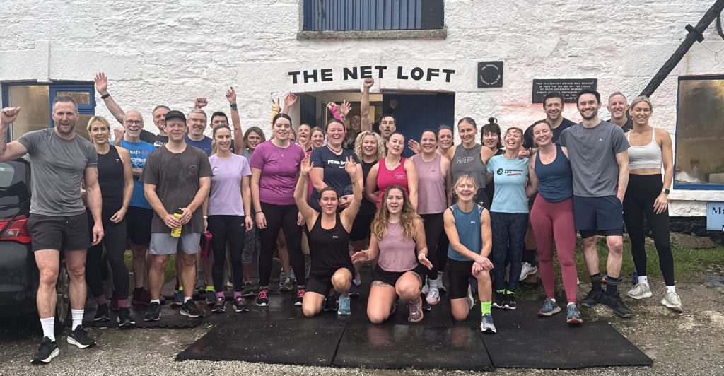Hybrid class at Porthleven Saturday Sessions for local gyms